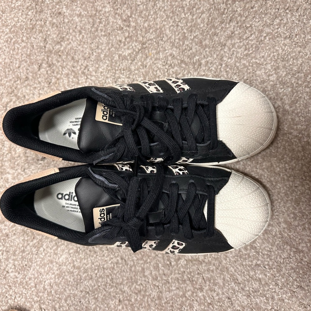 Adidas Superstar Black and White Sneakers